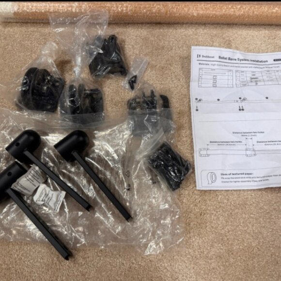 Dolibest Wall Mounted Wood Ballet Barre System - Open boxed, new - Picture 3 of 6